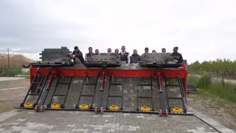 Automated Concrete Paver Laying Machine Supply Project In Turkey