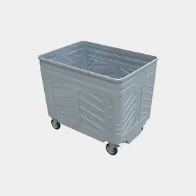 1700L Galvanized Metal Waste Container - Environmental Technologies - 1700LGALVA