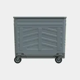1700L Galvanized Metal Waste Container - Environmental Technologies - 1700LGALVA