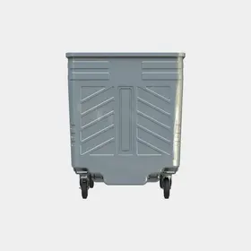 1700L Galvanized Metal Waste Container - Environmental Technologies - 1700LGALVA