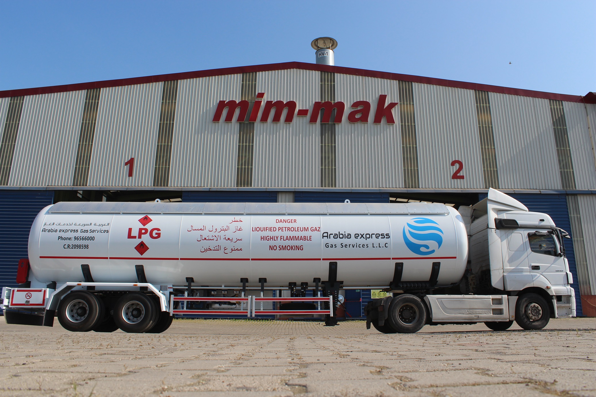 2-Achser – Transporttank mit umgekehrter Schere