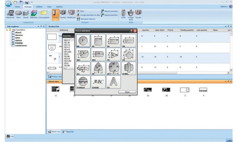 20 محطة - أداة متعددة مفهرسة - آلة ضغط CNC دوارة - آلات ومعدات معالجة المعادن - Multi Tools İndeksli - Rotasyonlu - 20 istasyonlu CNC Panç Pres Makinası