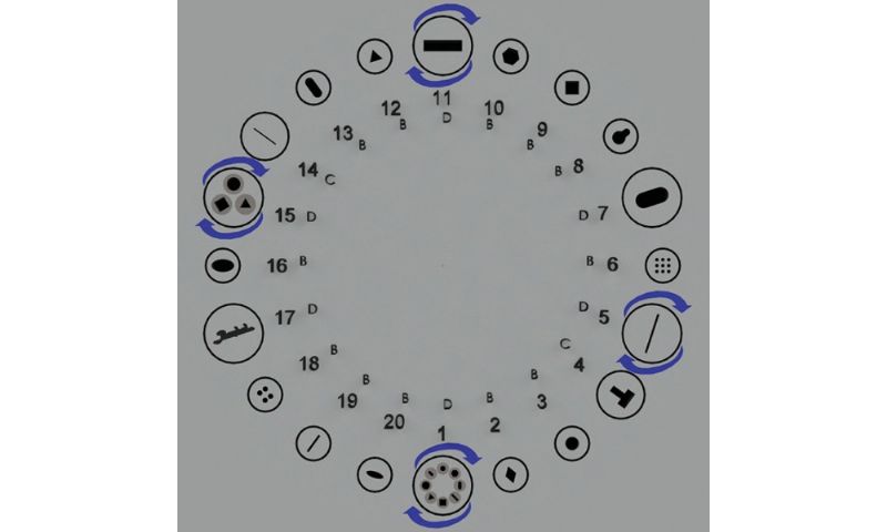 20 محطة - أداة متعددة مفهرسة - آلة ضغط CNC دوارة - آلات ومعدات معالجة المعادن - Multi Tools İndeksli - Rotasyonlu - 20 istasyonlu CNC Panç Pres Makinası