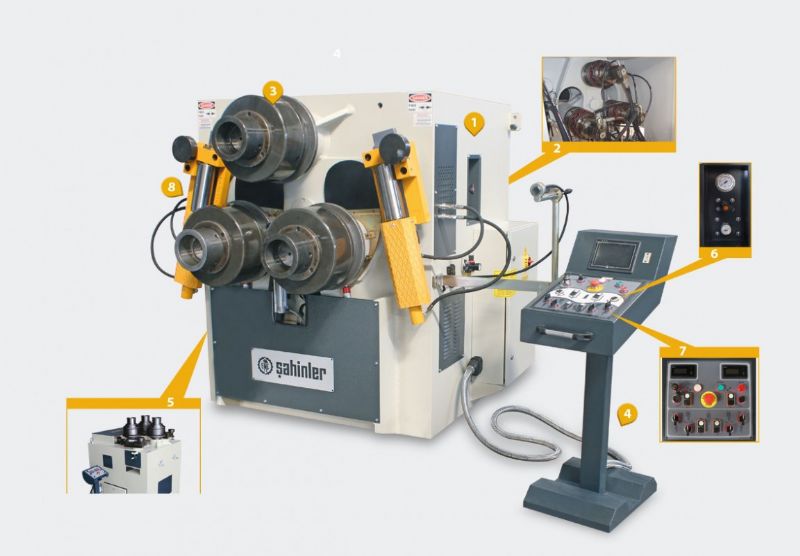 3 Rollen Hydraulikprofil und Rohrbiegemaschine - Metallbearbeitungsmaschinen und -geräte - 3 Toplu Hidrolik Yatay Dikey Çalışabilen Boru ve Profil Bükme Makinası