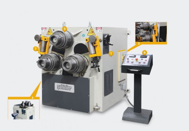 3 Rollen Hydraulikprofil und Rohrbiegemaschine - Metallbearbeitungsmaschinen und -geräte - 3 Toplu Hidrolik Yatay Dikey Çalışabilen Boru ve Profil Bükme Makinası