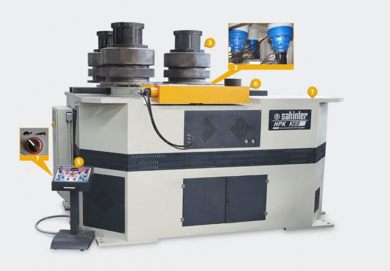 3 Rollen Hydraulikprofil und Rohrbiegemaschine - Metallbearbeitungsmaschinen und -geräte - 3 Toplu Hidrolik Yatay Çalışabilen Boru ve Profil Kıvırma Makinası