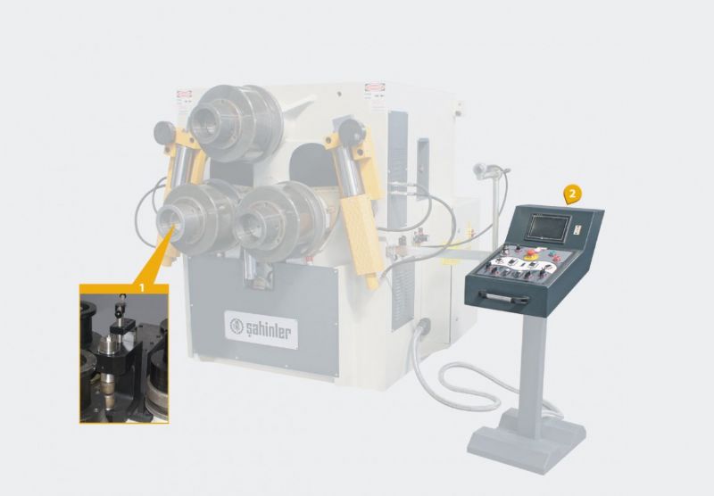 3 Rollen Hydraulikprofil und Rohrbiegemaschine - Metallbearbeitungsmaschinen und -geräte - 3 Toplu Hidrolik Yatay Dikey Çalışabilen Boru ve Profil Bükme Makinası