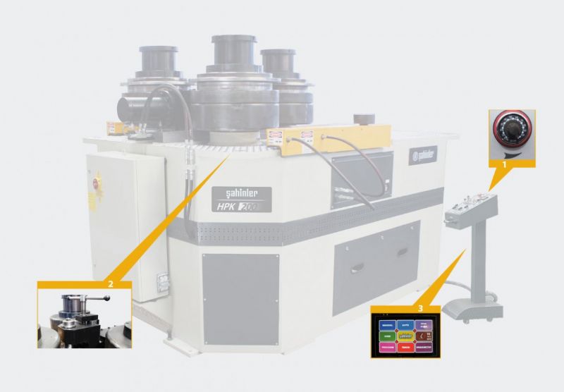 3 Rollen Hydraulikprofil und Rohrbiegemaschine - Metallbearbeitungsmaschinen und -geräte - 3 Toplu Hidrolik Yatay Çalışabilen Boru ve Profil Kıvırma Makinası