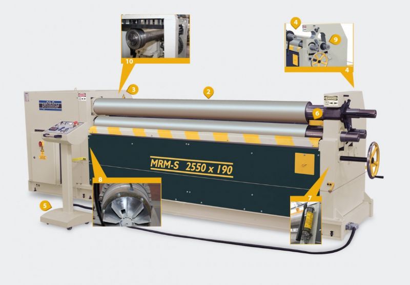 3 Roll Motor Mechanical Roller Machine - Metal Processing Machines and Equipment - HKS-432