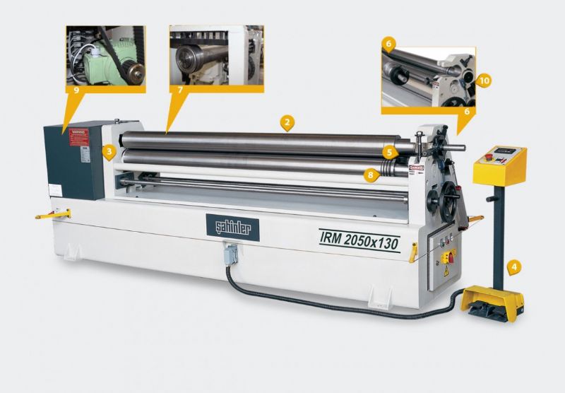 3 Roll Motor Mechanical Roller Machine - Metal Processing Machines and Equipment - HKS-431