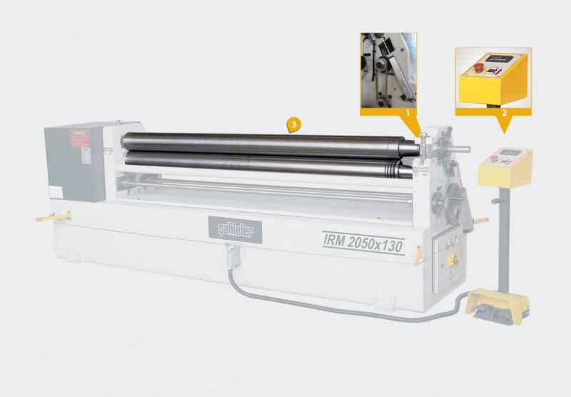 3 Roll Motor Mechanical Roller Machine - Metal Processing Machines and Equipment - HKS-431