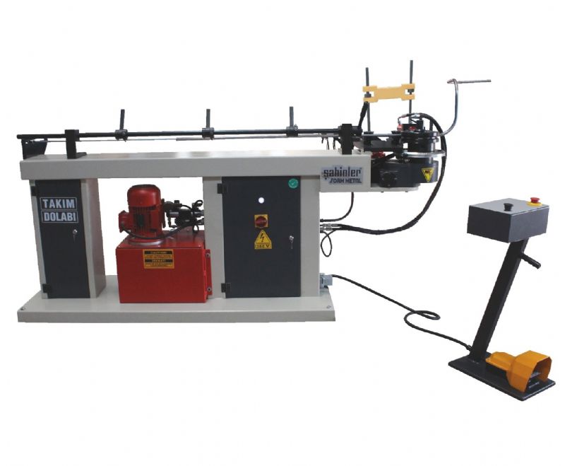 Hydraulic Pipe Bending Machine with 32" Semi-Automatic Mandrel - Horizontal Type Hydraulic Clamping Pipe Bending