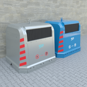 3750 LT Above Ground Metal Galvanized Waste Container - Environmental Technologies - BDB.13750-A