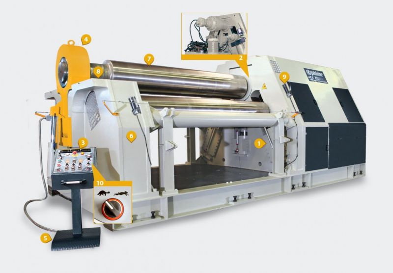 4 Kugel Hydraulische Schwere Art Rollen Maschine - Metallbearbeitungsmaschinen und -geräte - 4 Top Hidrolik Silindir Makinası