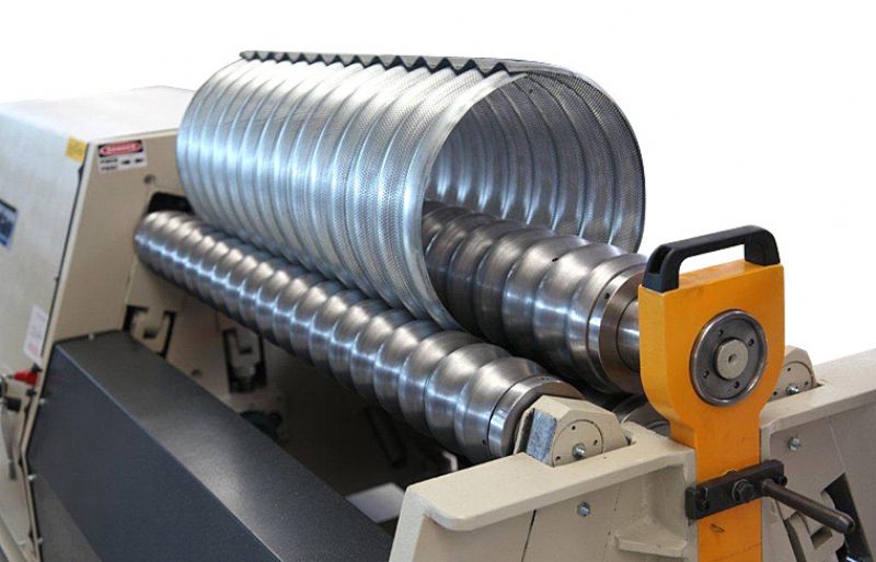 4 Rollen Wirtschaftliche Art Motorisierte mechanische Wellblech Biegerollenmaschine - Metallbearbeitungsmaschinen und -geräte - HKS-438