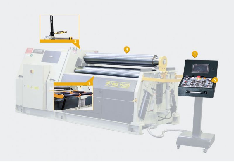 4 Roll Hydraulic Cylinder Machine - Model 2 - Metal Processing Machines and Equipment - 4 toplu Hidrolik Silindir Makinası