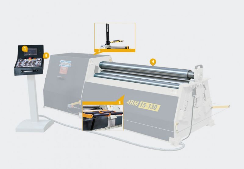 Wirtschaftliche Art Rollmaschine mit 4 Rollen Mechanische Maschine - Metallbearbeitungsmaschinen und -geräte - HKS-439
