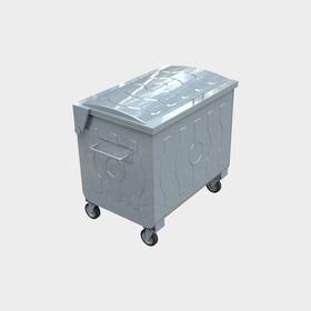 Металлический оцинкованный контейнер для мусора емкостью 770 LT с самосвальной крышкой - Экологические технологии - BDB.10800-A