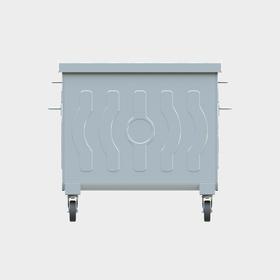 770 LT Metal Galvanized Waste Container - Environmental Technologies - BDB.10800-A / Düz Kapak