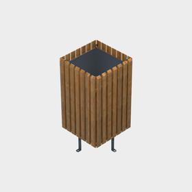 Corbeille modèle de clôture en bois - Technologies environnementales - BDB.30106-A