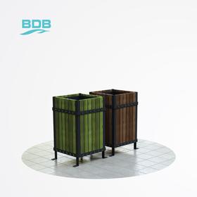 Holz Square Garten Typ Dustbin - Umwelttechnologien - BDB.30101-A