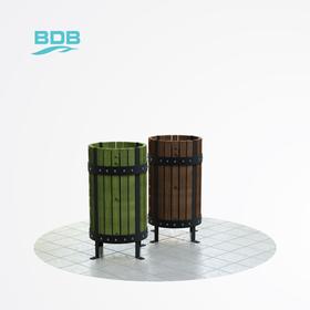 Wooden Round Dustbin - Environmental Technologies - BDB.30103-A