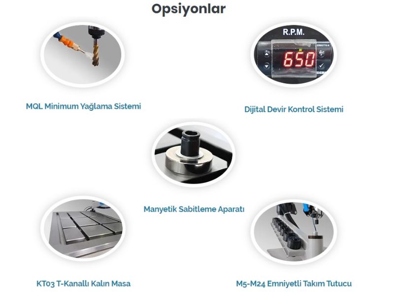 Acrobat Arm Table Hydraulic Tapping Machine - Metal Processing Machines and Equipment - M5 ile M24 Şanzıman Kademeli Hidrolik Akrobat Kollu Kılavuz Çekme Makinası