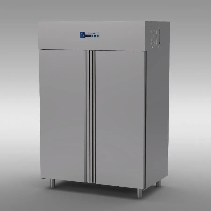 Astema Upright Double Door Industrial Deep Freezer, 1400 L, 430 Chrome