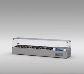 Astema Countertop Pizza Preparation Cabinet, 184 cm - Industrial Kitchen Machinery and Equipment - ASTEMATEZG