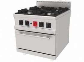 Cuisinière à 4 brûleurs Atalay, 80x90x85, AEKG - 890 - Machines et équipements industriels de cuisine - ATALAY4LGA