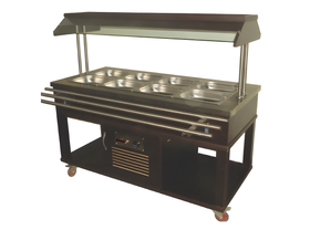 Atalay GN 1/1 4 حوض استحمام كهربائي باين ماري، 150x70x140، ASBM - 04 - آلات ومعدات المطبخ الصناعية - ATALAYGN11