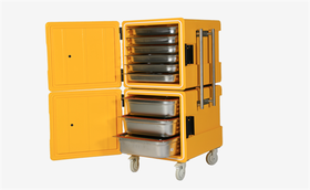 صندوق نقل الطعام Avatherm 600x2 Double Thermobox، بعجلات، 180x2 لتر، 74x76x140 سم - آلات ومعدات المطبخ الصناعية - AVATHERM60