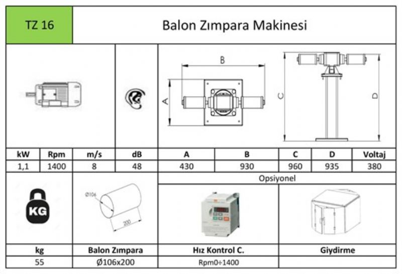 Ballon Typ Schleifmaschine - Metallbearbeitungsmaschinen und -geräte - TZ16