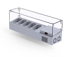 Iceinox VTS 132 GL Настольный салат-бар 5 GN 1/4 -150 - Промышленные кухонные машины и оборудование - CEINOXVTS1