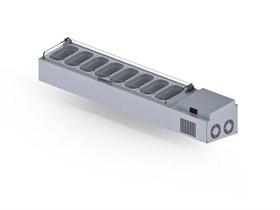 Iceinox VTS 178 PL مجموعة سلم السلطة 8 GN 1/4 -150 - آلات ومعدات المطبخ الصناعية - CEINOXVTS1
