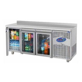 Csa 3 Glass Door Counter Type Refrigerator, 200*70*85 cm, 304 Chrome