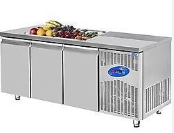 Csa Ensalada 3 Puertas Sin Piscina, 188*71*85 cm - Maquinaria y Equipos de Cocina Industrial - CSA3KAPLHA