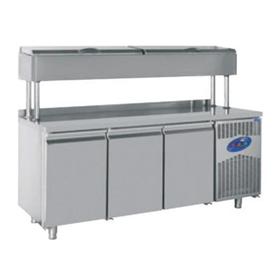 Csa High Type 3 Tür Schminkkühlschrank, 188x70x137 cm, 304 Chrom - Industrielle Küchenmaschinen und -geräte - CSAYKSEKTI