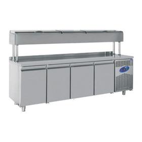Csa High Type 4 Door Make Up Refrigerator, 235x70x137 cm, 430 Chrome