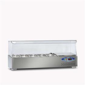 Dampak 5-Tub, gekühlte Countertop Saladbar 29 Lt - Industrielle Küchenmaschinen und -geräte - DAMPAK5KVE