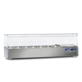 Dampak 7-Tub, Refrigerated Countertop Saladbar 41 Lt - Industrial Kitchen Machinery and Equipment - DAMPAK7KVE