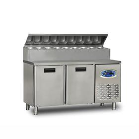 Dampak Double Door, Low Model, Pizza Preparation Refrigerator 290 Lt - Industrial Kitchen Machinery and Equipment - DAMPAKIFTK