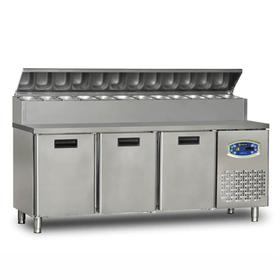 Dampak Three Door, Low Model, Pizza Preparation Refrigerator 450 Lt