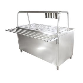 DRN Electric Bain Marie, 6 нагревателей, 220×70×85 см, DRNSSUE-2270 - Промышленные кухонные машины и оборудование - DRNELEKTRI