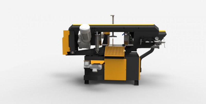 Electronic Angle Cutting Rotary Belly Band Sawing Machine - Metal Processing Machines and Equipment - Elektronik Açılı Kesim Döner Göbek Şerit Testere Tezgahı