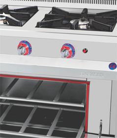 Emeksan 2-Seater Range Cooker Gas, 100*60*85 cm - Industrial Kitchen Machinery and Equipment - EMEKSAN2LI