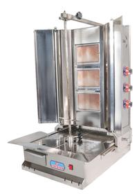 Emeksan 3-Rotor Doner Kebab Ofen 3-Radiant Doner Ofen Gas betrieben CE zertifiziert