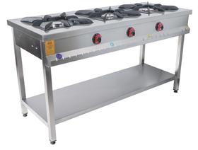 Emeksan 3-Piece Stove mit Basisregal Gas 150*60*85 cm