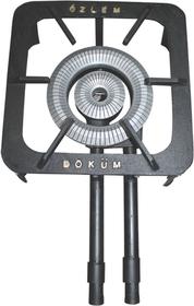 Emeksan No 5 Square Stove 40*40*21 cm mit Rohr