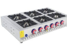 Emeksan 6-Stove Top Mini Cooker 80*60*14 cm - Industrial Kitchen Machinery and Equipment - EMEKSAN6LS
